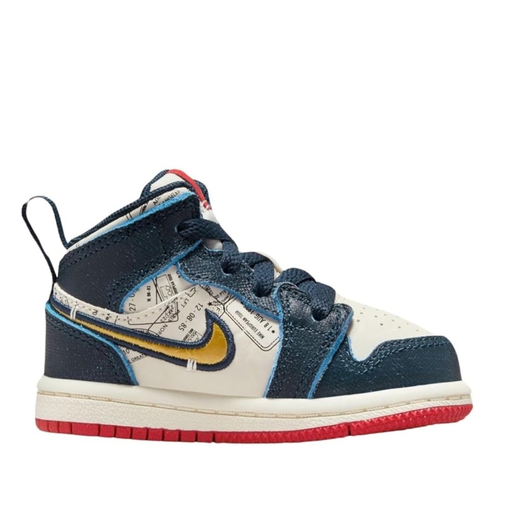 Jordan Kids Sneakers Navy and White - Picture 5 of 5